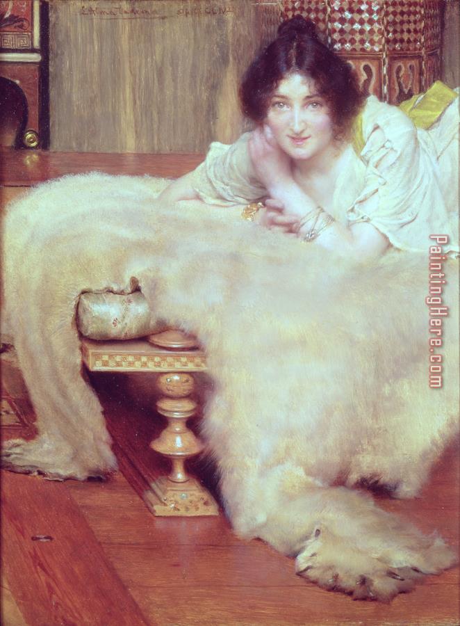 Sir Lawrence Alma-Tadema A Listener - The Bear Rug
